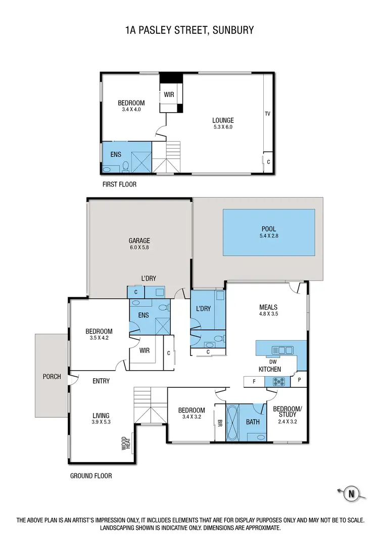 Floorplan of Homely house listing, 1A Pasley Street, Sunbury VIC 3429