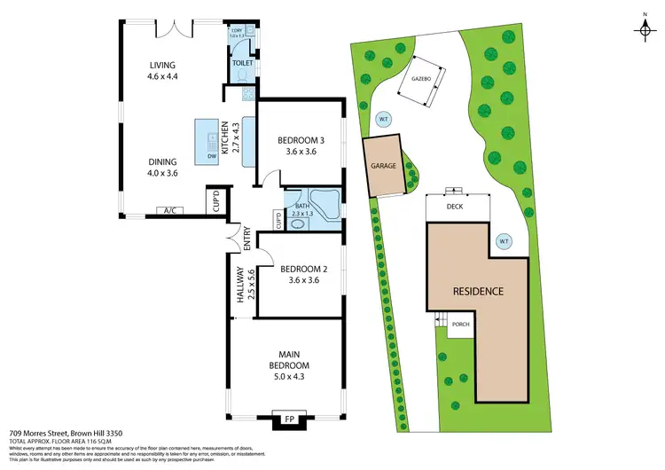 Floorplan of Homely house listing, 709 Morres Street, Brown Hill VIC 3350