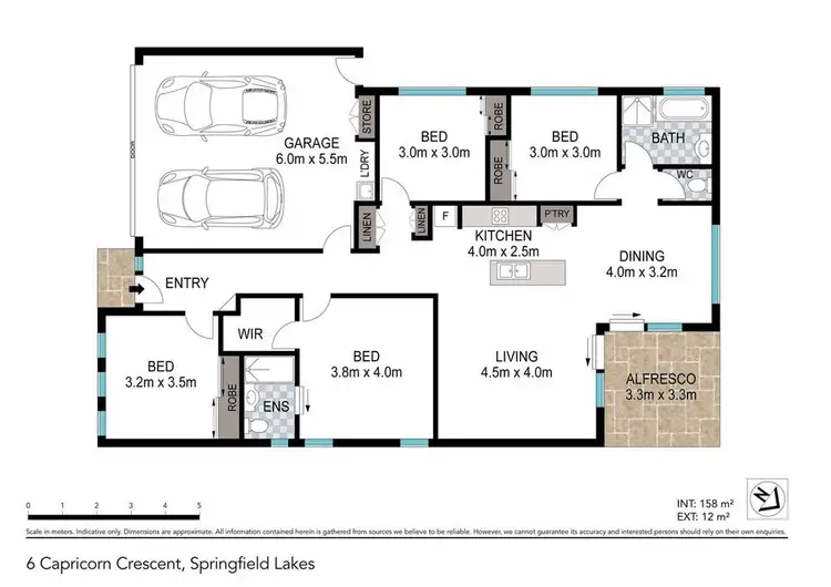 Floorplan of Homely house listing, 6 Capricorn Crescent, Springfield Lakes QLD 4300