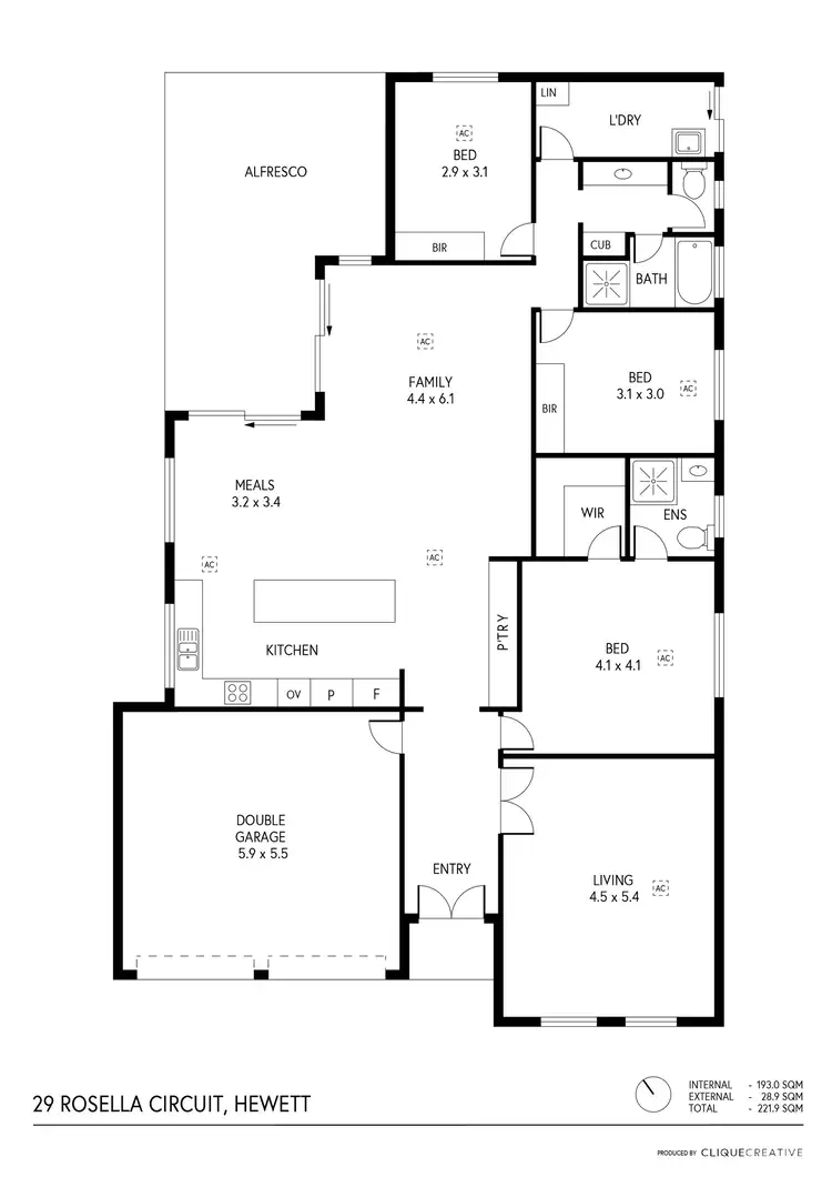 Floorplan of Homely house listing, 29 Rosella Circuit, Hewett SA 5118
