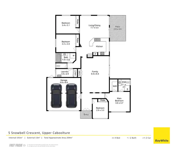 Floorplan of Homely house listing, 5 Snowbell Court, Upper Caboolture QLD 4510