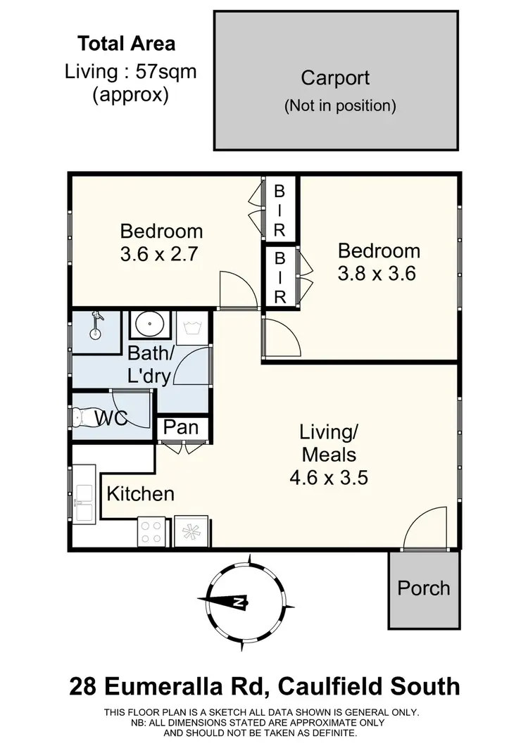 Floorplan of Homely apartment listing, 1/28 Eumeralla Road, Caulfield South VIC 3162