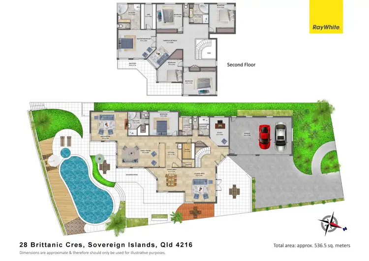 Floorplan of Homely house listing, 28 Brittanic Crescent, Sovereign Islands QLD 4216
