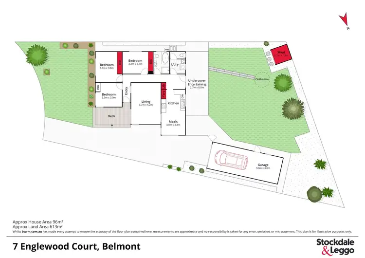 Floorplan of Homely house listing, 7 Englewood Court, Belmont VIC 3216