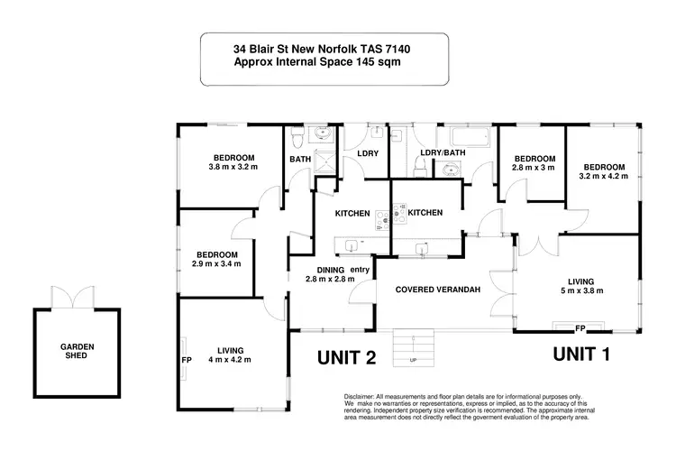 Floorplan of Homely house listing, 34 Blair Street, New Norfolk TAS 7140