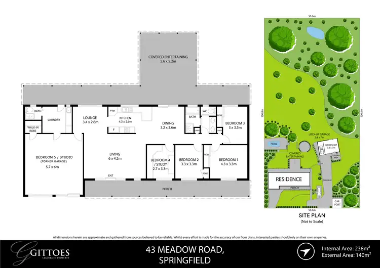 Floorplan of Homely rural property listing, 43 Meadow Road, Springfield NSW 2250