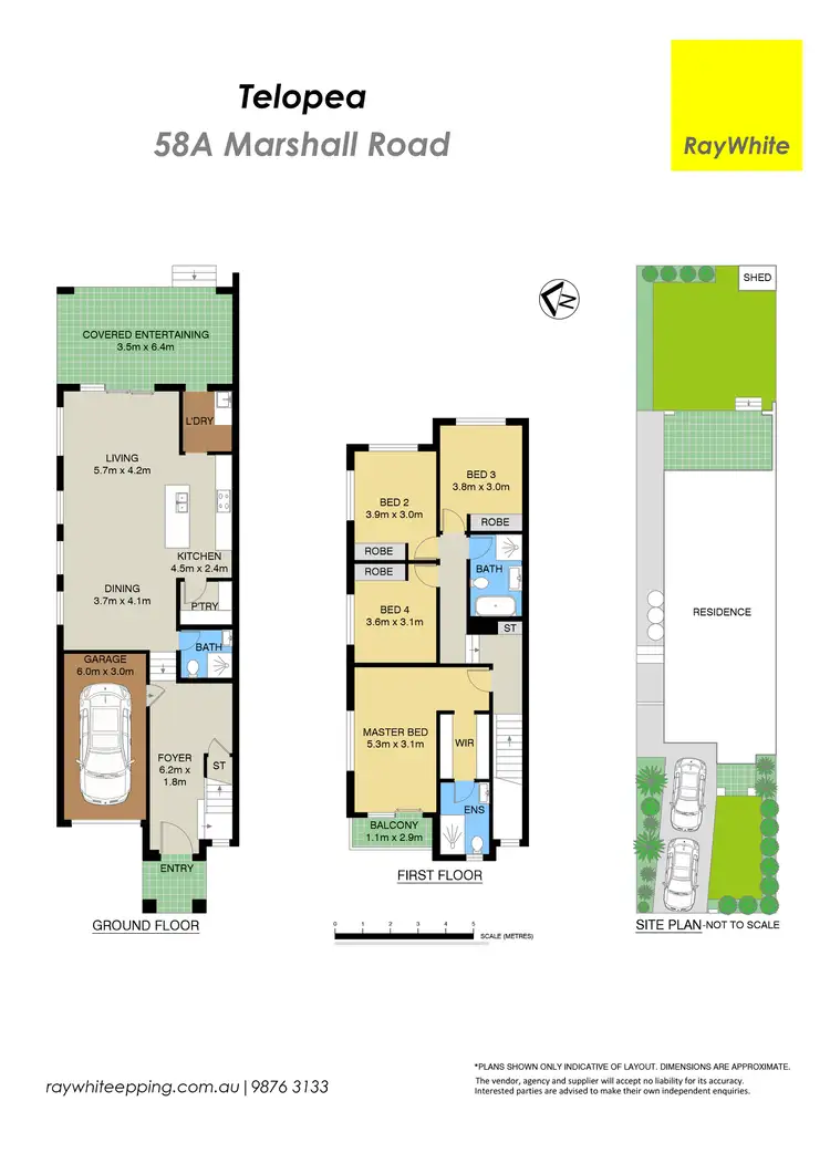 Floorplan of Homely semi-detached listing, 58A Marshall Road, Telopea NSW 2117