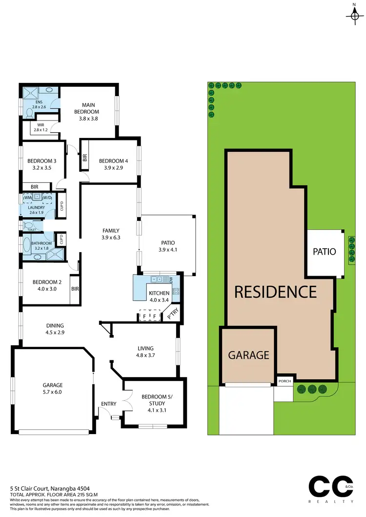 Floorplan of Homely house listing, 5 Saint Clair Court, Narangba QLD 4504