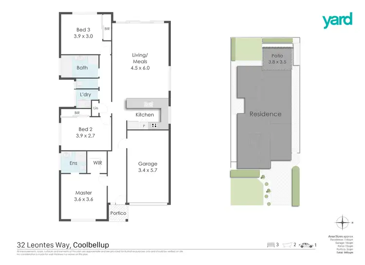 Floorplan of Homely house listing, 32 Leontes Way, Coolbellup WA 6163