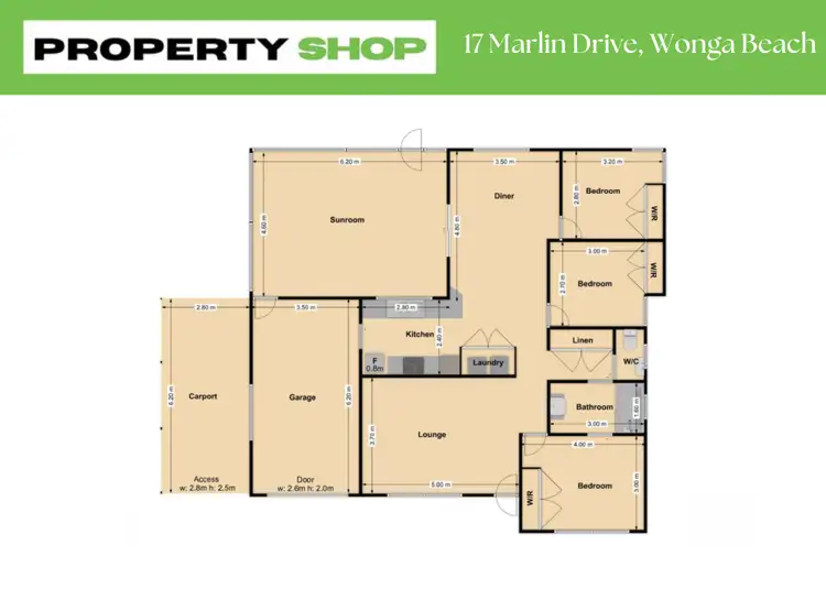Floorplan of Homely house listing, 17 Marlin Drive, Wonga Beach QLD 4873