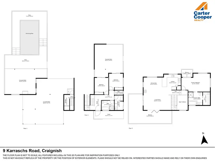 Floorplan of Homely house listing, 9 Karraschs Road, Craignish QLD 4655