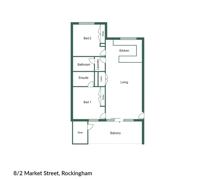 Floorplan of Homely house listing, 8/2 Market Street, Rockingham WA 6168