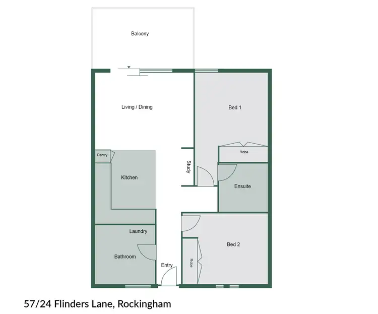 Floorplan of Homely house listing, 57/24 Flinders Lane, Rockingham WA 6168