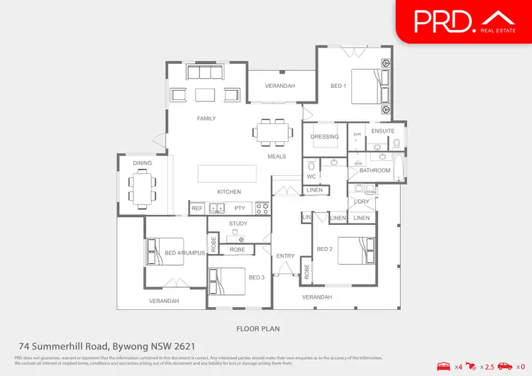 Floorplan of Homely rural property listing, 74 Summerhill Road, Bywong NSW 2621