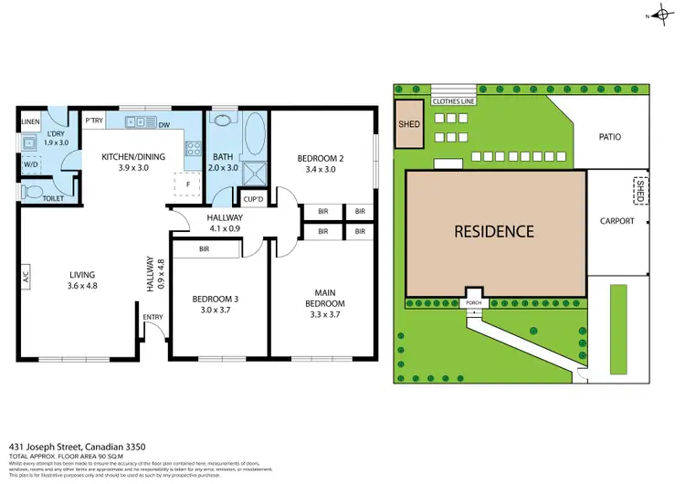 Floorplan of Homely house listing, 431 Joseph Street, Canadian VIC 3350