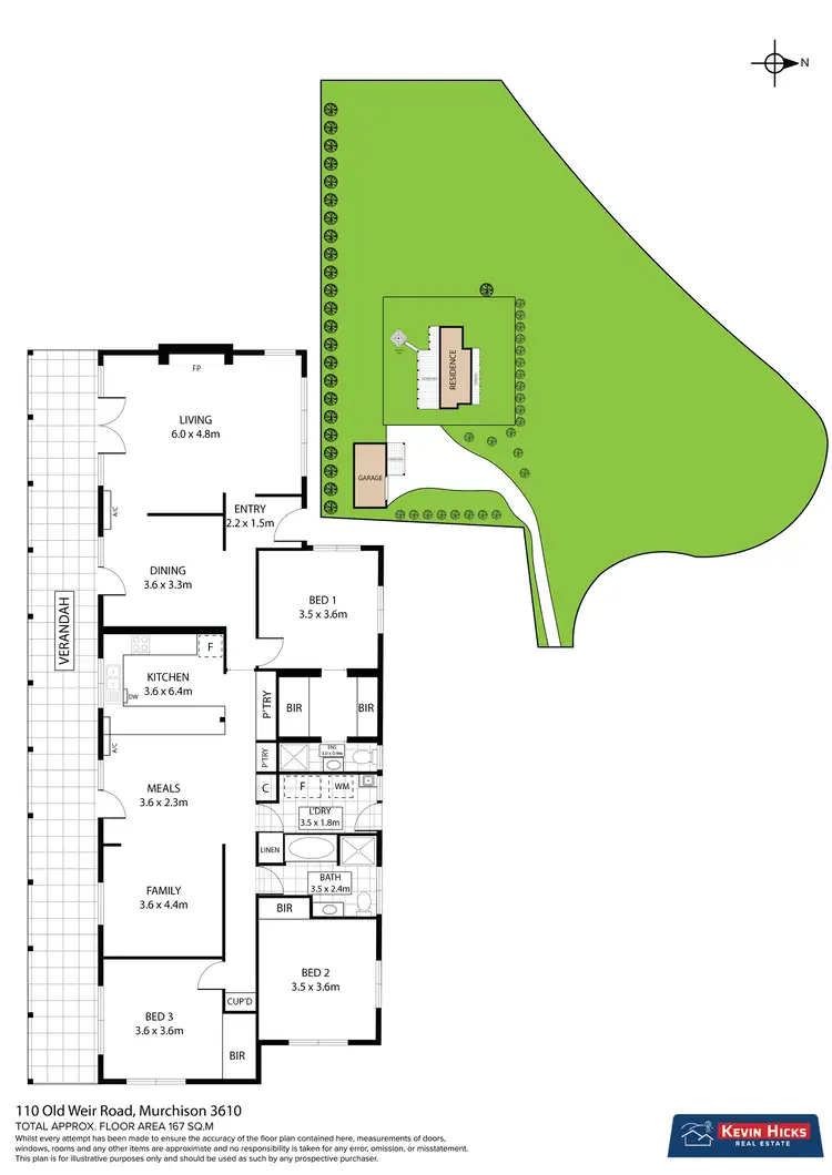 Floorplan of Homely rural property listing, 110 Old Weir Road, Murchison VIC 3610