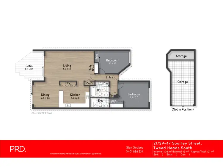 Floorplan of Homely apartment listing, 21/39-47 Soorley Street, Tweed Heads South NSW 2486