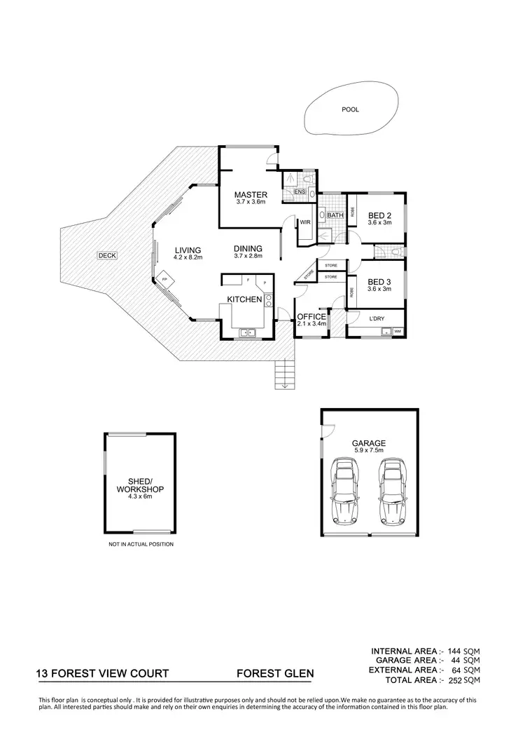 Floorplan of Homely house listing, 13 Forest View Court, Forest Glen QLD 4556