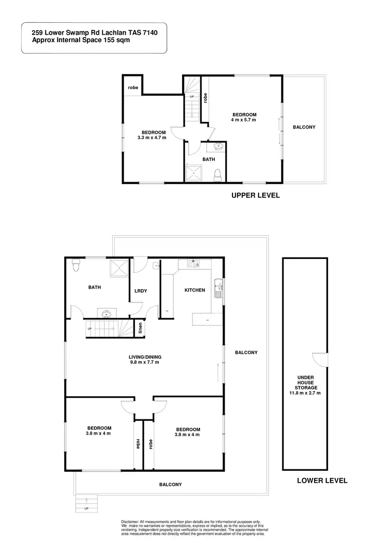 Floorplan of Homely house listing, 259 Lower Swamp Road, Lachlan TAS 7140