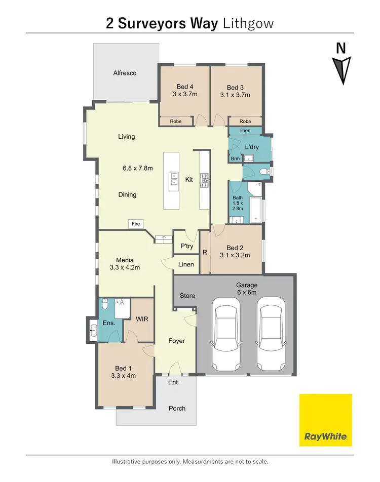 Floorplan of Homely house listing, 2 Surveyors Way, Lithgow NSW 2790