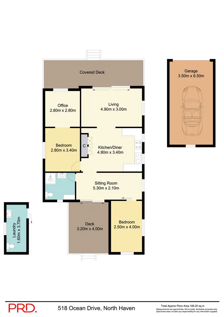 Floorplan of Homely house listing, 518 Ocean Drive, North Haven NSW 2443