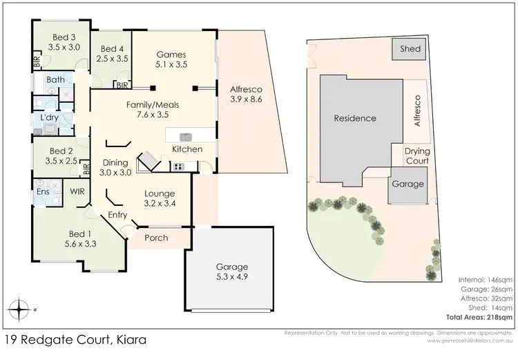Floorplan of Homely house listing, 19 Redgate Court, Kiara WA 6054