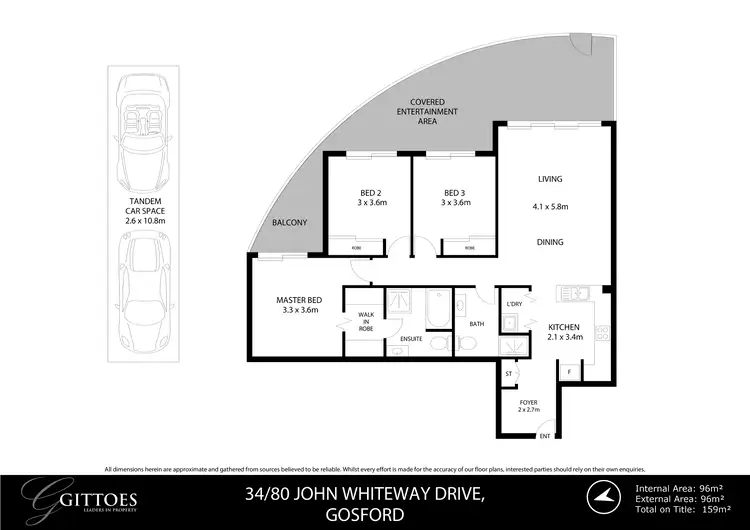 Floorplan of Homely unit listing, 34/80 John Whiteway Drive, Gosford NSW 2250