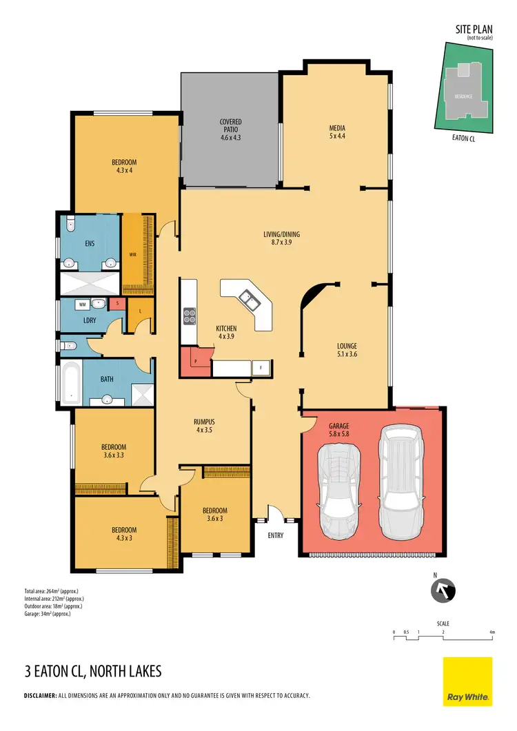 Floorplan of Homely house listing, 3 Eaton Close, North Lakes QLD 4509