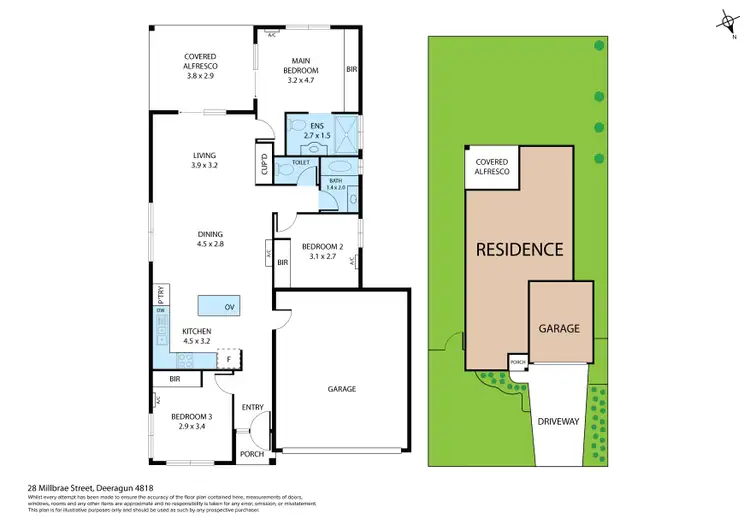 Floorplan of Homely house listing, 28 Millbrae Street, Deeragun QLD 4818