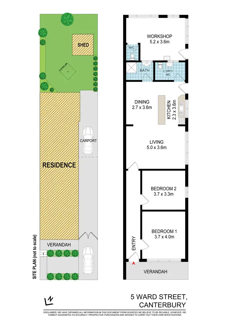 Floorplan of Homely house listing, 5 Ward Avenue, Canterbury NSW 2193