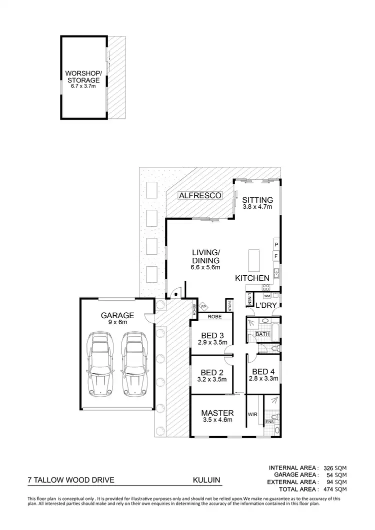 Floorplan of Homely house listing, 7 Tallow Wood Drive, Kuluin QLD 4558