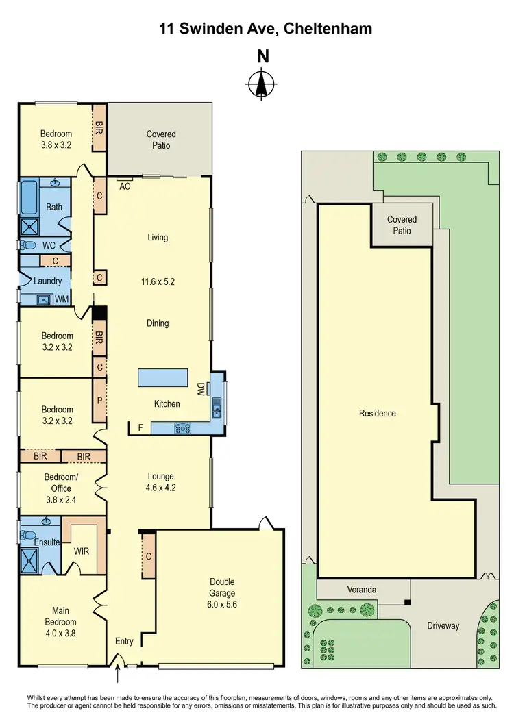 Floorplan of Homely house listing, 11 Swinden Avenue, Cheltenham VIC 3192