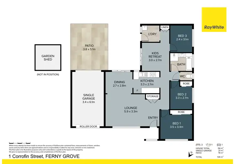 Floorplan of Homely house listing, 1 Corrofin Street, Ferny Grove QLD 4055