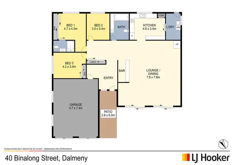 Floorplan of Homely house listing, 40 Binalong Street, Dalmeny NSW 2546