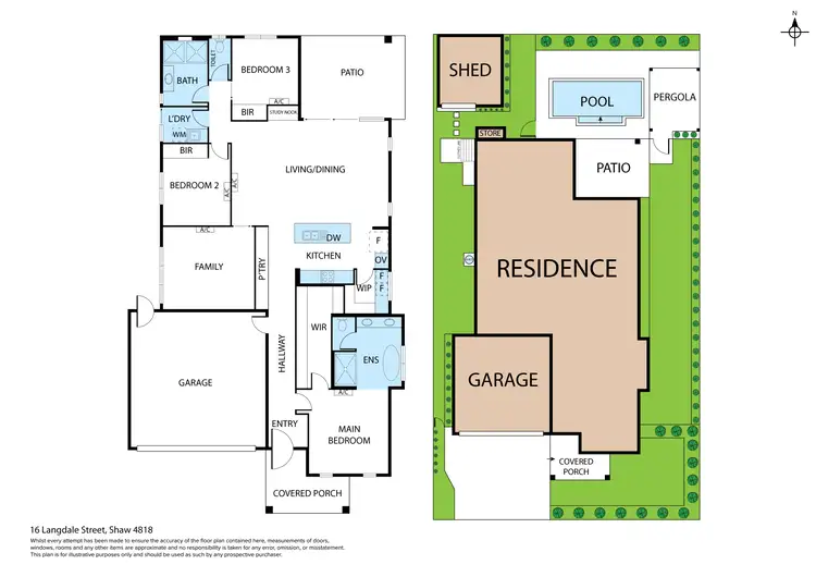 Floorplan of Homely house listing, 16 Langdale Street, Shaw QLD 4818