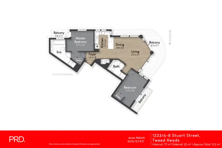Floorplan of Homely apartment listing, 1233/6-8 Stuart Street, Tweed Heads NSW 2485