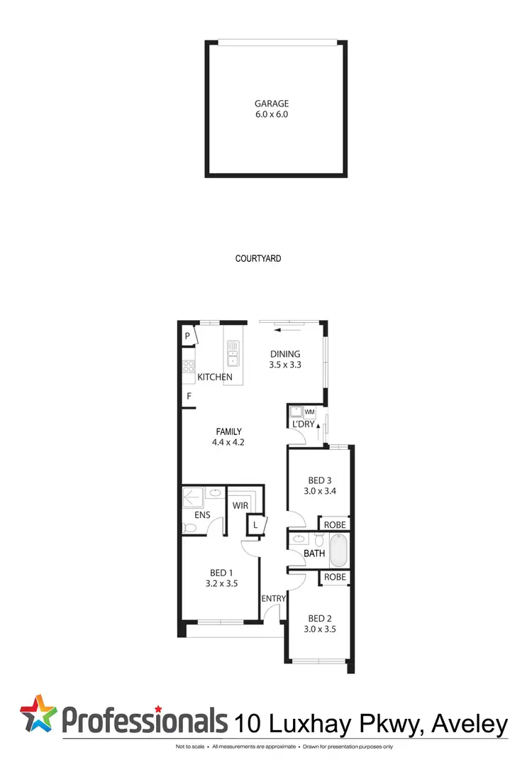 Floorplan of Homely house listing, 10 Luxhay Parkway, Aveley WA 6069