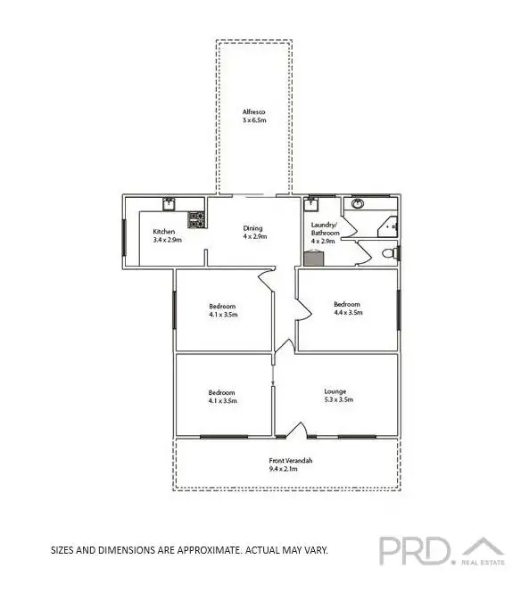 Floorplan of Homely house listing, 64 Chaffey Street, Merbein VIC 3505