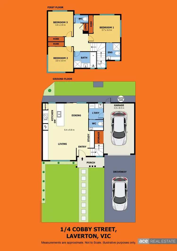 Floorplan of Homely townhouse listing, 1/4 Cobby Street, Laverton VIC 3028