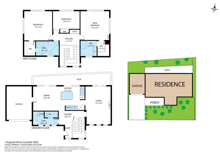 Floorplan of Homely house listing, 7 Augusta Drive, Creswick VIC 3363
