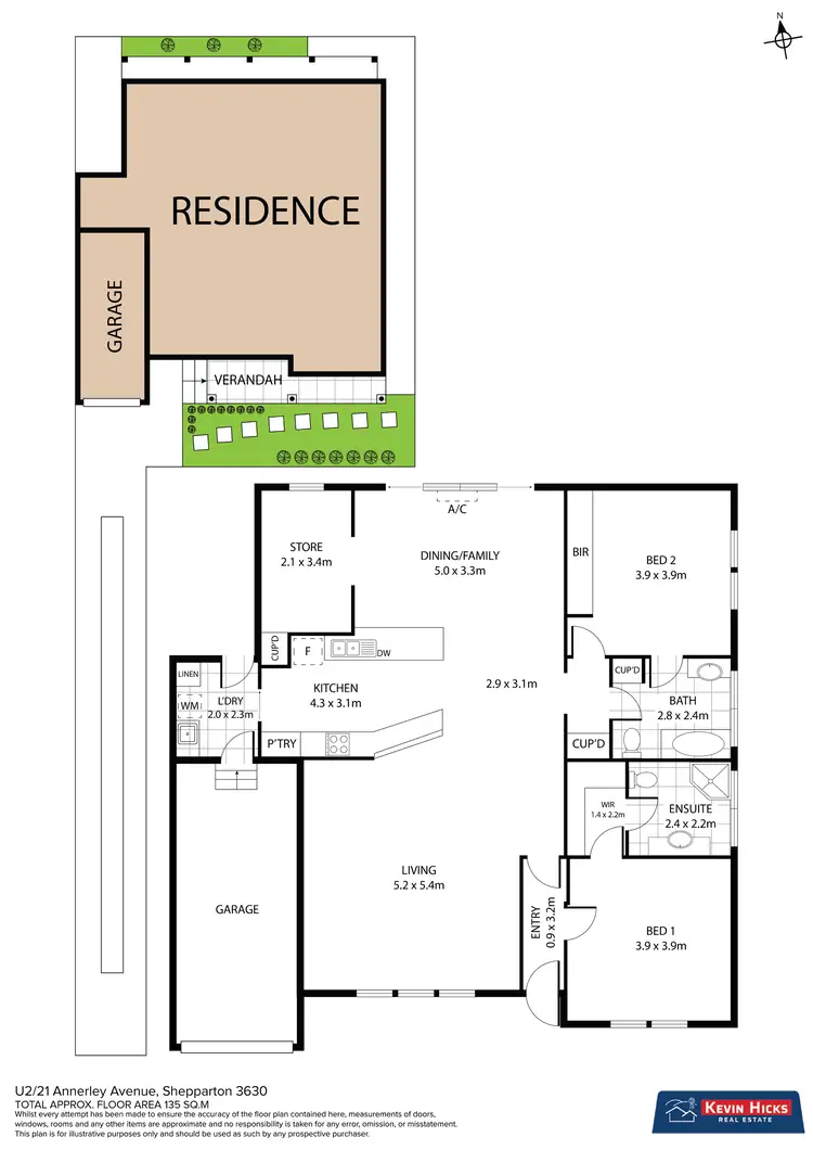 Floorplan of Homely house listing, 2/21 Annerley Avenue, Shepparton VIC 3630