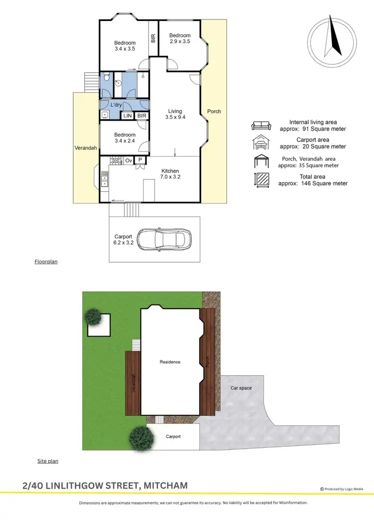 Floorplan of Homely unit listing, 2/40 Linlithgow Street, Mitcham VIC 3132