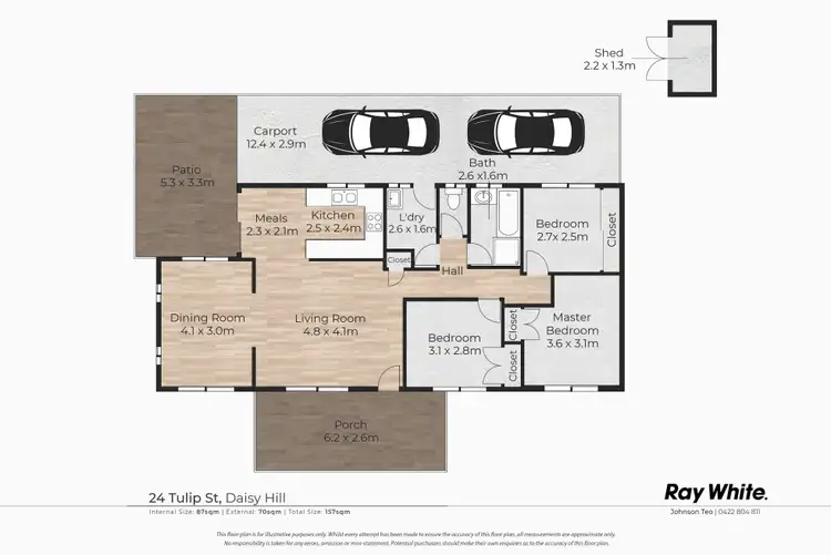 Floorplan of Homely house listing, 24 Tulip Street, Daisy Hill QLD 4127