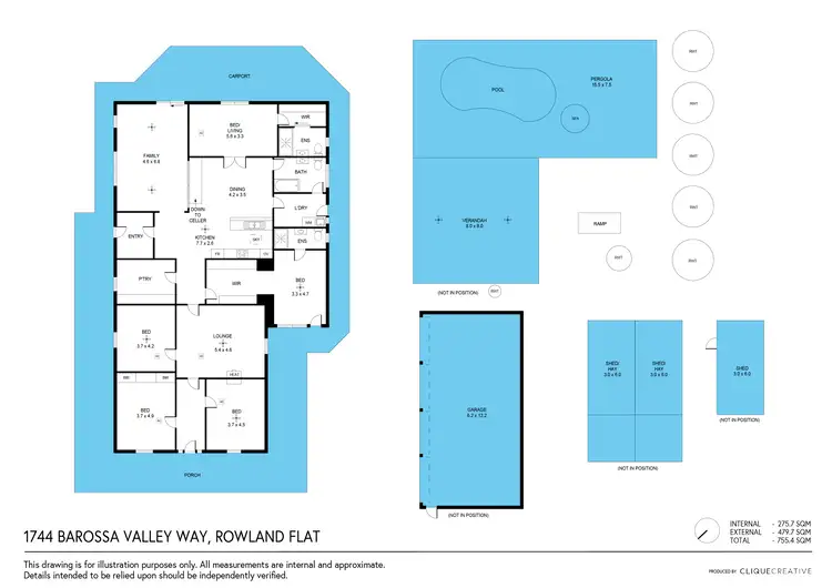 Floorplan of Homely house listing, 1744 Barossa Valley Way, Rowland Flat SA 5352