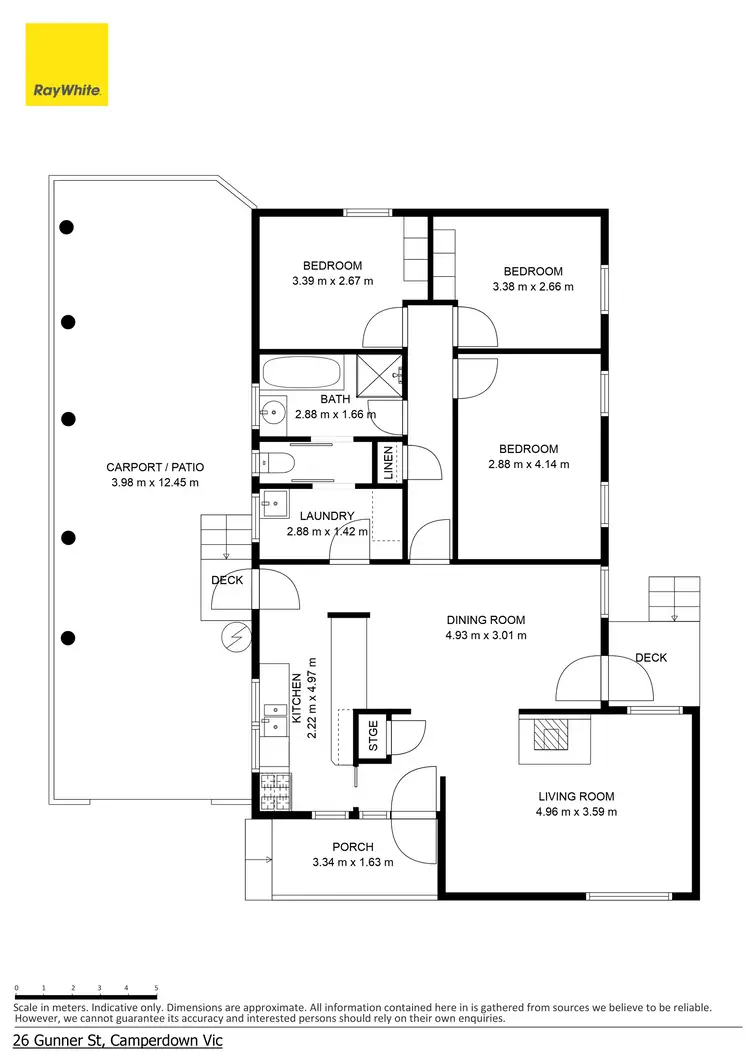 Floorplan of Homely house listing, 26 Gunner Street, Camperdown VIC 3260