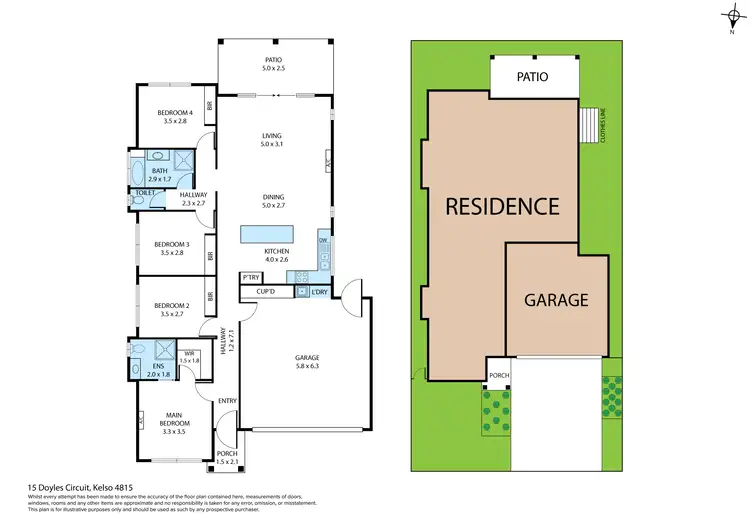 Floorplan of Homely house listing, 15 Doyles Circuit, Kelso QLD 4815