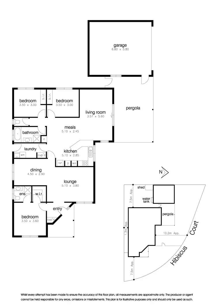 Floorplan of Homely house listing, 1 Hibiscus Court, Altona Meadows VIC 3028