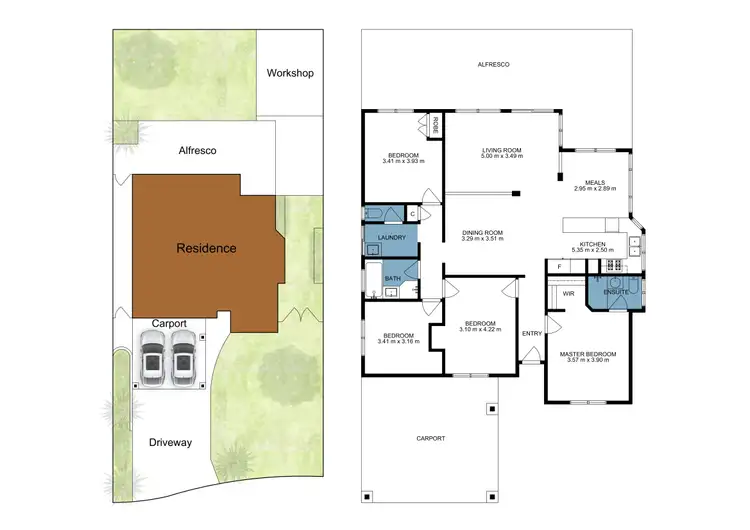 Floorplan of Homely house listing, 4 Ellamere Retreat, Maddington WA 6109