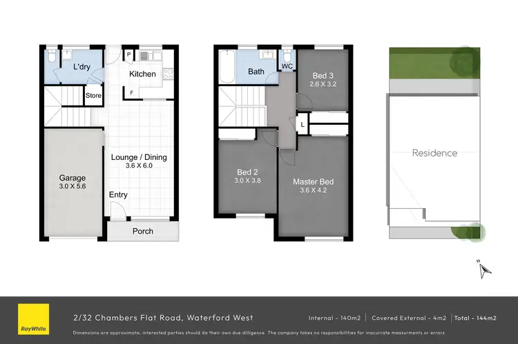 Floorplan of Homely townhouse listing, 2/32 Chambers Flat Road, Waterford West QLD 4133