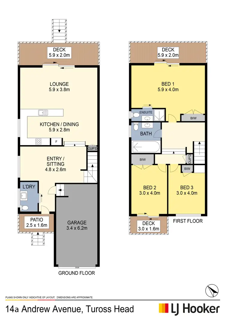 Floorplan of Homely house listing, 14A Andrew Avenue, Tuross Head NSW 2537